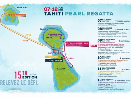 Au programme de cette 15 édition : un nouveau parcours entre Raiatea et Bora Bora, du 7 au 12 mai. Nautisme Article