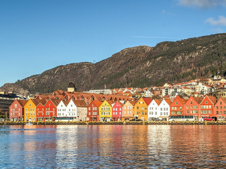 Bergen, porte d'entrée des fjords. Bergen, porte d'entrée des fjords.