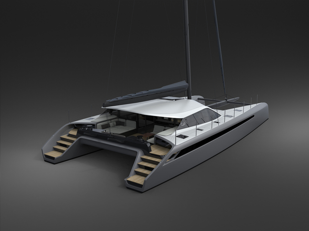 Son design extérieur a été imaginé par le cabinet d'architecture navale VPLP et Patrick le Quément. Nautisme Article