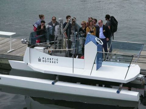 Plastic Odyssey, un projet de catamaran carburant aux déchets plastiques