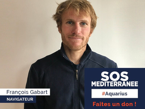 François Gabart soutient SOS Méditerranée