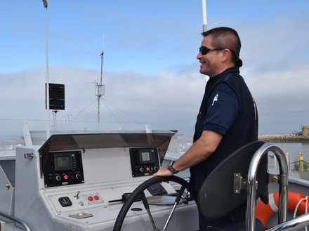 Yves Tanguy, commandant de la brigade garde-côtes de Saint-Malo