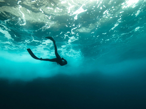 Alice Modolo, championne de France d'apnée et nouveau record