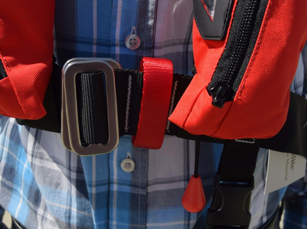 Boucle de harnais en Dyneema sur le gilet Flex 165N