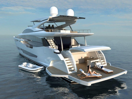 La Pearl 95 atteint une vitesse maximale de 28 noeuds et a une autonomie de croisière de 380 miles nautiques grâce à ses 2 moteurs. Nautisme Article