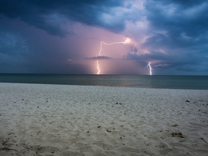 Orages sur les plages cette semaine : une baignade à risque