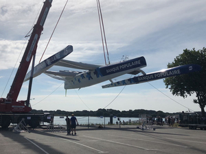 Maxi Banque Populaire IX de retour à sa base de Lorient