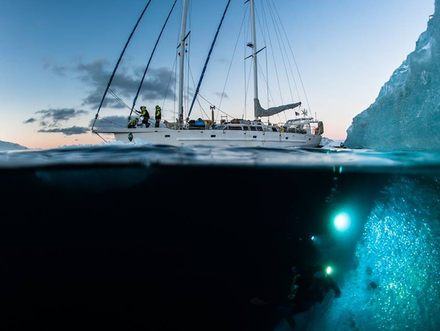 Aujourd'hui à 18h05, Arte diffusera le nouveau documentaire de 52 minutes des expéditions Under The Pole, produit par ZED/Arte France et réalisé par Vincent Perazio : "Lumière sous l'Arctique". Aujourd'hui à 18h05, Arte diffusera le nouveau documentaire de 52 minutes des expéditions Under The Pole, produit par ZED/Arte France et réalisé par Vincent Perazio : "Lumière sous l'Arctique".