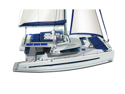 Le Bali 5.4, navire amiral du chantier.