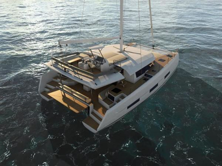 Ce premier modèle catamaran de Dufour est disponible en quatre ou cinq cabines. Ce premier modèle catamaran de Dufour est disponible en quatre ou cinq cabines.