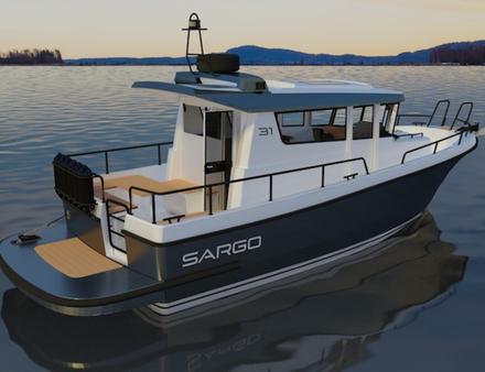 Le Sargo 31 continue d'évoluer avec cette nouvelle version avec porte arrière, offrant un cockpit ouvert et donc plus d'espace à bord. Il est désormais possible d'y dormir à 6. Nautisme Article