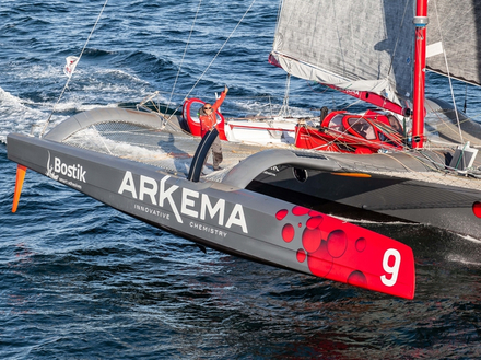 Tous les concurrents de la Route du Rhum étaient présents pour le Trophée des Multicoques et le Grand Prix Valdys : une excellente répétition pour le Team Arkema, "le match va être très serré" Tous les concurrents de la Route du Rhum étaient présents pour le Trophée des Multicoques et le Grand Prix Valdys : une excellente répétition pour le Team Arkema, "le match va être très serré"
