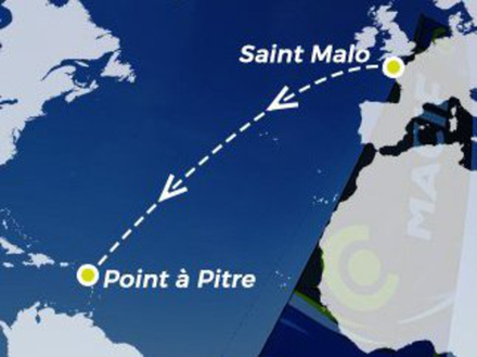 Le départ de la course sera donné le 24 septembre à Saint-Malo. Le parcours virtuel, d'une durée estimée à 8 jours, conduira les concurrents à Pointe-à-Pitre, en Guadeloupe. Le départ de la course sera donné le 24 septembre à Saint-Malo. Le parcours virtuel, d'une durée estimée à 8 jours, conduira les concurrents à Pointe-à-Pitre, en Guadeloupe.