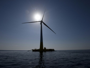 Pour la première fois dans les eaux françaises, une éolienne produit de l'électricité