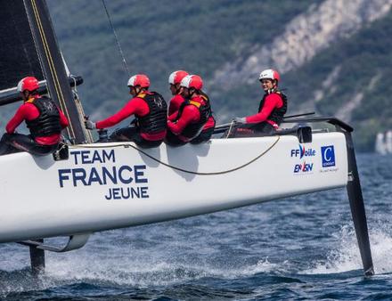 L'équipe Team France Jeune en 2017. Nautisme Article