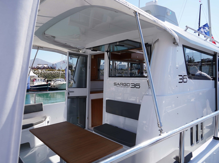 La gamme Sargo est étendue et permet une navigation à une vitesse de croisière avoisinant les 25 nds avec une sensation de sécurité et de maîtrise totale. Le Sargo 36 est actuellement le bateau amiral du chantier. La gamme Sargo est étendue et permet une navigation à une vitesse de croisière avoisinant les 25 nds avec une sensation de sécurité et de maîtrise totale. Le Sargo 36 est actuellement le bateau amiral du chantier.