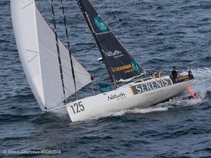 Stop à Brest pour Jean Galfione - Class40 Serenis Consulting
