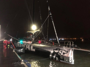 L'IMOCA Charal est arrivé à Lorient à 21h ce mardi