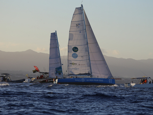 Route du Rhum : arrivée Luc Coquelin - 3e RhumMono