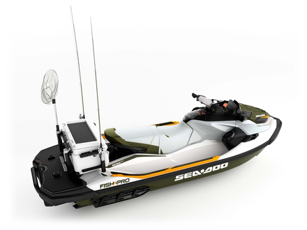 Nouveauté 2019, le Sea-Doo Fish Pro dispose d'une plateforme arrière allongée de 29,2 centimètres pour plus de confort et de stabilité en mode « traîne ». Nautisme Article