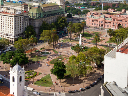 La célèbre Plaza de Mayo.