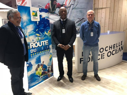 Présentation de la course sur le stand de La Rochelle au Nautic. Nautisme Article