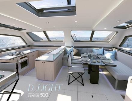 Enfin, le design d'intérieur signé Darnet Design offre un intérieur moderne et fonctionnel offrant d'infinies possibilités de personnalisation. Nautisme Article