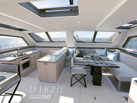 Enfin, le design d'intérieur signé Darnet Design offre un intérieur moderne et fonctionnel offrant d'infinies possibilités de personnalisation. Nautisme Article