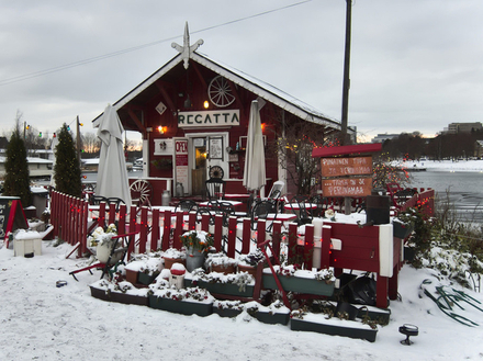Le fameux café Regatta à Helsinki