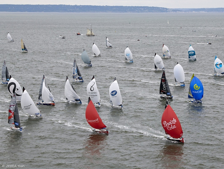 Départ de la Solitaire URGO Le Figaro le dimanche 26 août 2018 au Havre.