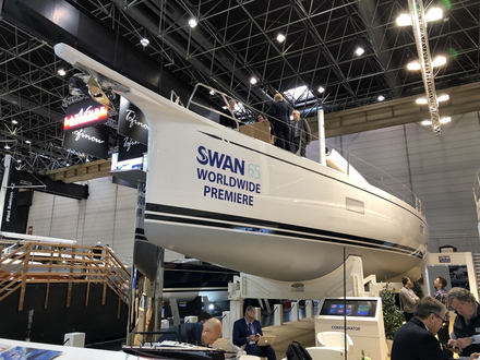 Conçu par German Frers, ce luxueux voilier reprend la même philosophie de conception et les mêmes paramètres que le Swan 78.