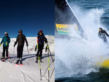 Louis Burton est actuellement en pleine préparation physique à la station de ski de l'Alpe d'Huez, en vue de la prochaine Transat Jacques Vabre.
