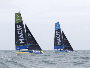 Premières navigations pour Martin Le Pape et Pierre Quiroga sur les nouveaux Figaro Bénéteau 3