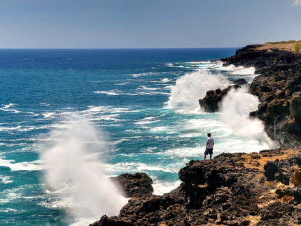 Le Souffleur, Pointe au Sel à Saint-Leu