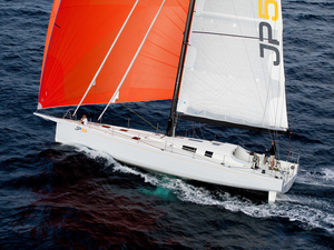 Jean-Pierre Dick à la barre de The Kid sur la Transatlantic Race 2019