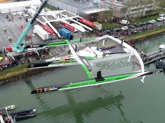 Mise à l'eau réussie pour Sodebo Ultim 3