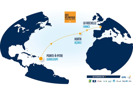 Le parcours du Défi Atlantique. Le parcours du Défi Atlantique.