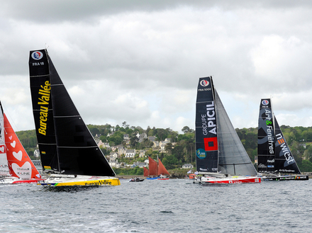 Départ de la première édition de la Bermudes 1000 Race en 2018.