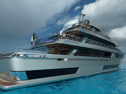 Ce superyacht, de 49 mètres de long sur 9 de large, reprend les codes à succès des superyachts de la marque : confort, élégance et innovation, le tout en acier et aluminium. Nautisme Article