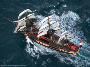 Nouvelles escales pour l'Hermione de mai à juin 2019