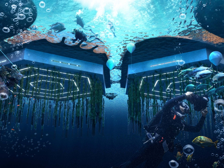 La ville entière sera autosuffisante en termes d'eau, d'éléctricité ou encore de nourriture. Des "cages" sous-marines pourront servir à la culture d'algues ou de fruits de mer.