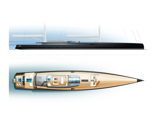 Philippe Briand dévoile son nouveau concept de méga-yacht à voile de 90m