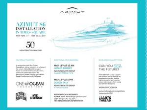 Azimut Yachts a envahi Time Square à New York jusqu'au 22 mai