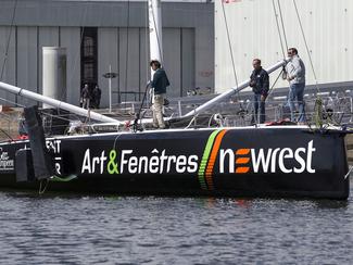 Amedeo et son voilier de retour sur l'eau