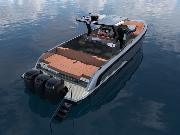 Pour répondre à la demande, le nouveau VQ 40 existera également en version hors-bord avec trois puissants moteurs sur le tableau arrière. Nautisme Article