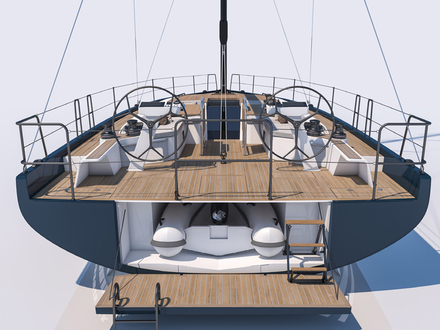 Le First Yacht 53 apporte une belle évolution sur la circulation sur le pont, du poste de barre jusqu'à l'avant du bateau, avec des mains courantes et hiloires qui assurent un déplacement sécurisé. Le First Yacht 53 apporte une belle évolution sur la circulation sur le pont, du poste de barre jusqu'à l'avant du bateau, avec des mains courantes et hiloires qui assurent un déplacement sécurisé.