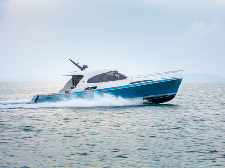 Introduite en 2018, la toute nouvelle gamme GT a fait ses débuts sur le marché américain avec un 50 pieds qui devrait se décliner à terme en 60 et 70 pieds.