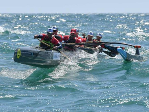 Départ de la Vendée Va'a, course de pirogues polynésiennes