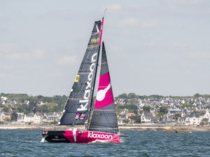 Solitaire URGO Le Figaro : abordage de Cassandre Blandin à bord de Klaxoon