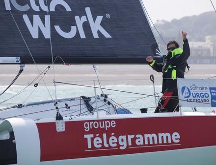 Yoann Richomme termine 4ème de la quatrième étape et premier au classement général provisoire par temps cumulé des 4 étapes. Nautisme Article